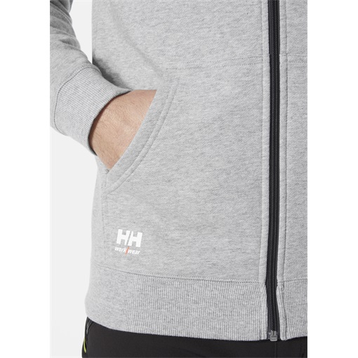 HH Classic cipzáras kapucnis pulóver szürke 79328_930-XL