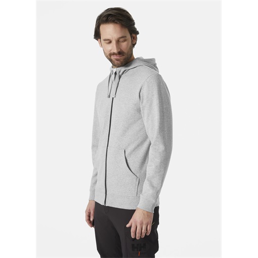 HH Classic cipzáras kapucnis pulóver szürke 79328_930-XL