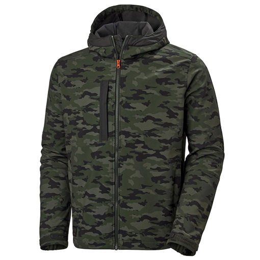HH Kensington softshell kapucnis dzseki katonai zöld 74230_481-L