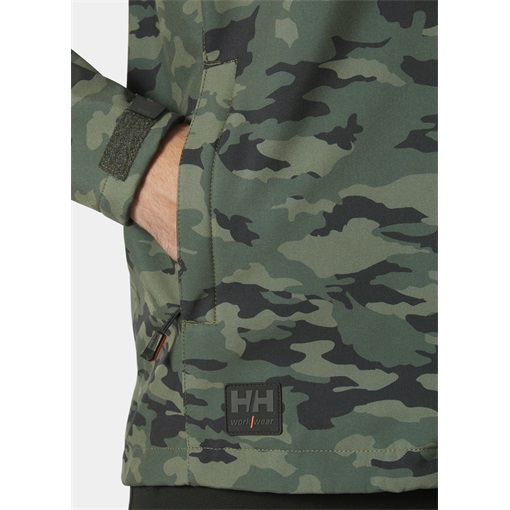 HH Kensington softshell kapucnis dzseki katonai zöld 74230_481-L