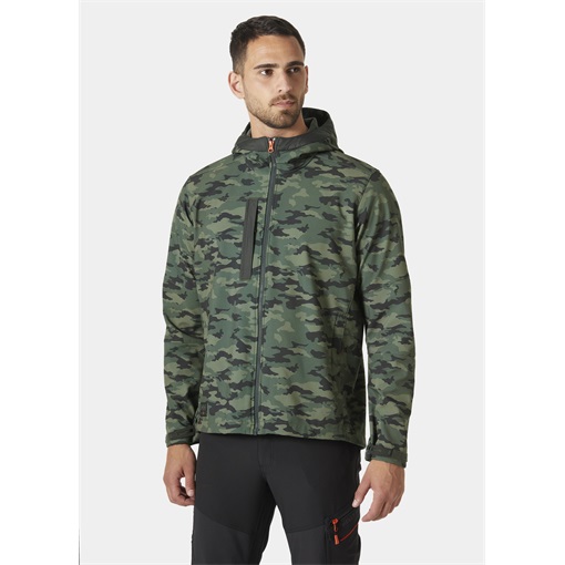 HH Kensington softshell kapucnis dzseki katonai zöld 74230_481-L