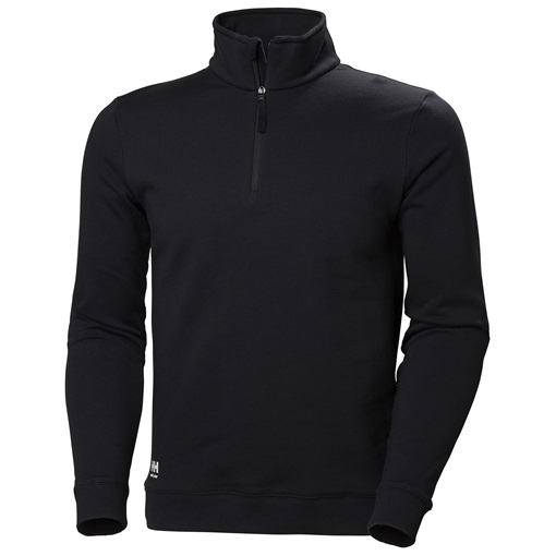 HH Manchester fél cipzáras pulóver fekete 79210_991-2XL
