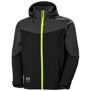 HH Oxford softshell kabát fekete/ében 74290_999-3XL