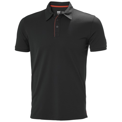 HH Technikai galléros póló fekete 79248_991-2XL
