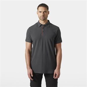 HH Technikai galléros póló sötétszürke 79248_951-XL