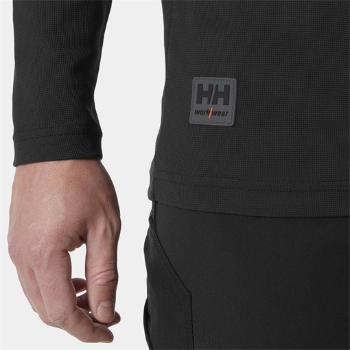 HH Technikai hosszó ujjú póló fekete 79329_991-L