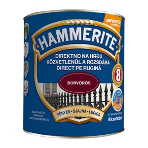 Hammerite fényes borvörös 2,5 L
