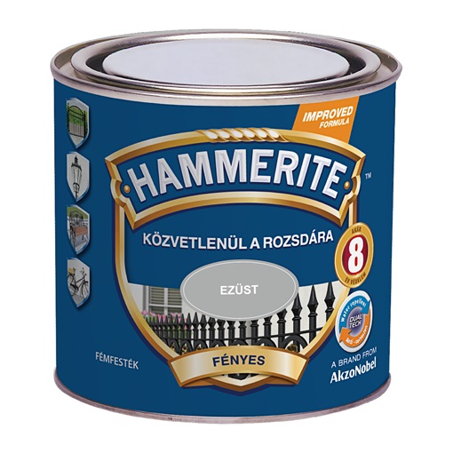 Hammerite fényes ezüst 0,25 L