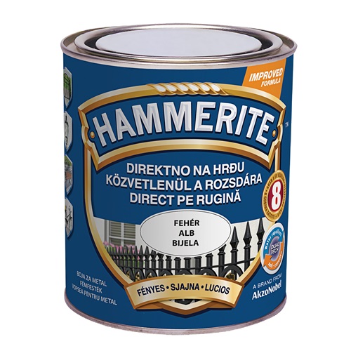 Hammerite fényes fehér 0,75 L