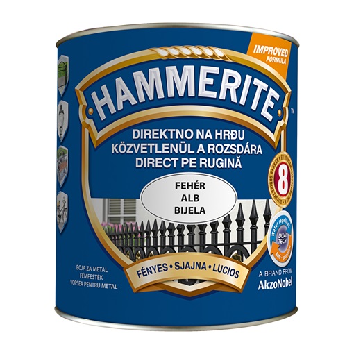 Hammerite fényes fehér 2,5 L