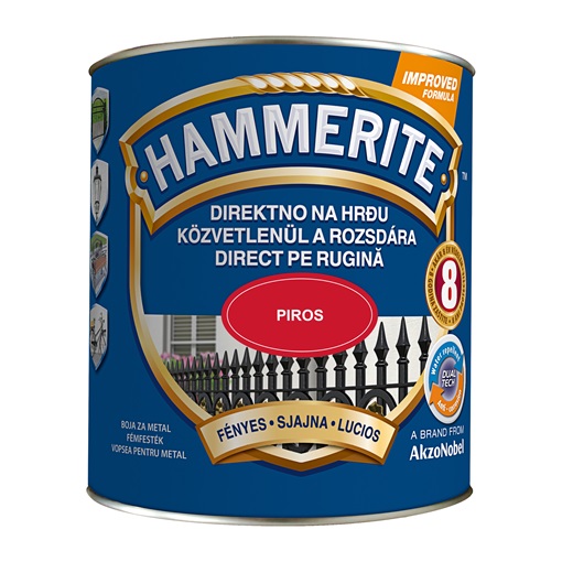 Hammerite fényes piros 2,5 L