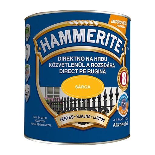 Hammerite fényes sárga 2,5 L
