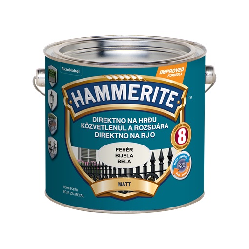 Hammerite matt Fehér 2,5 L