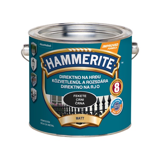 Hammerite matt Fekete 2,5 L