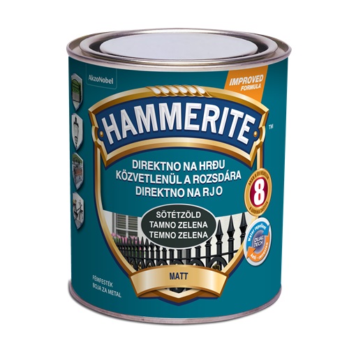 Hammerite matt Sötétzöld 0,75 L