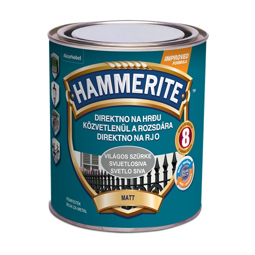 Hammerite matt Világosszürke 0,75 L