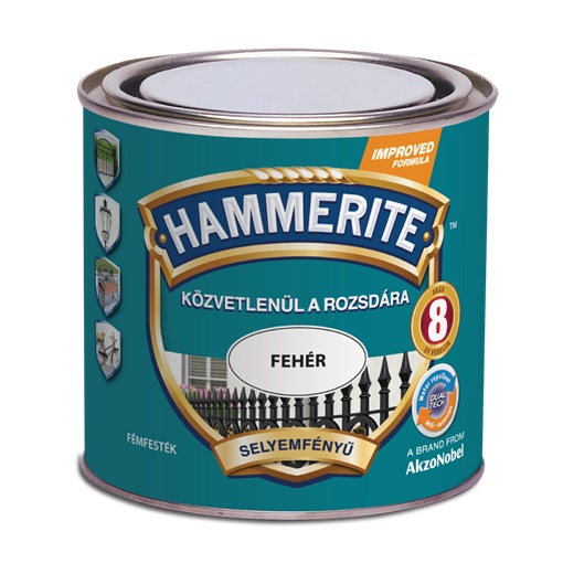 Hammerite selyemfényű fehér 0,25 L