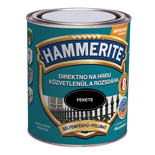 Hammerite selyemfényű fekete 0,75 L