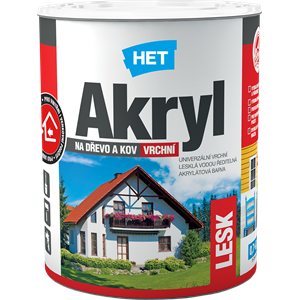 Het Akryl Lesk Vizes Zománc Fehér 1000  0,7 kg