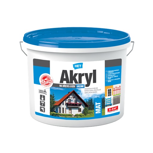 Het Akryl Mat Vizes Zománc Szürke 0111   3 kg