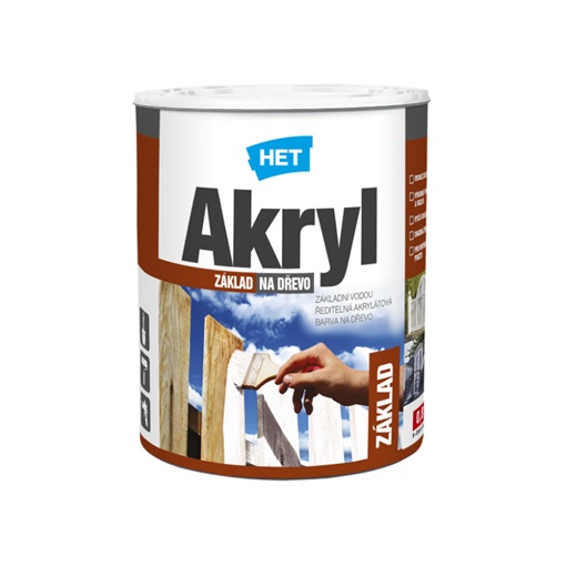 Het Akryl alapozó fára Fehér 0100  0,7 L