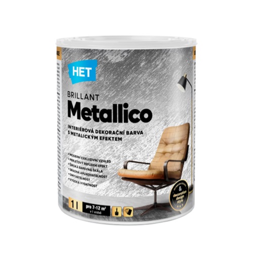 Het Brillant Metallico Gyöngyház Dekor Festék 1 L