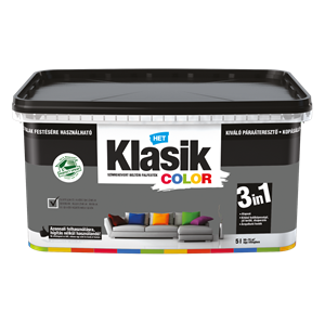 HET Klasik Color "lélegző" Falfesték Antracit 187   5 L