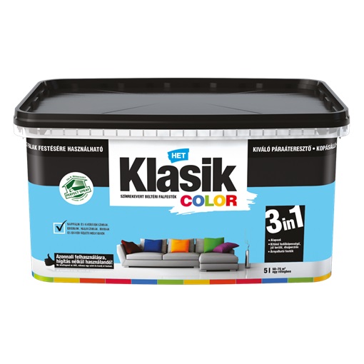 Het Klasik Color Falfesték Azúrkék 0407   1 L