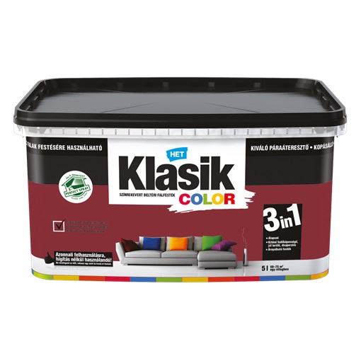 Het Klasik Color Falfesték Cseresznye 887    2,5 L