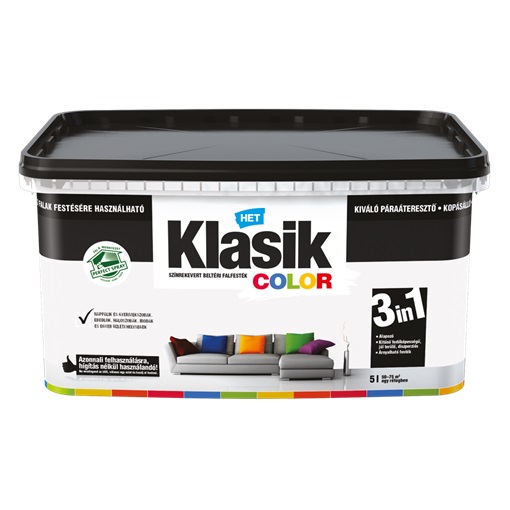 HET Klasik Color "lélegző" Falfesték Fehér 100   2,5 L