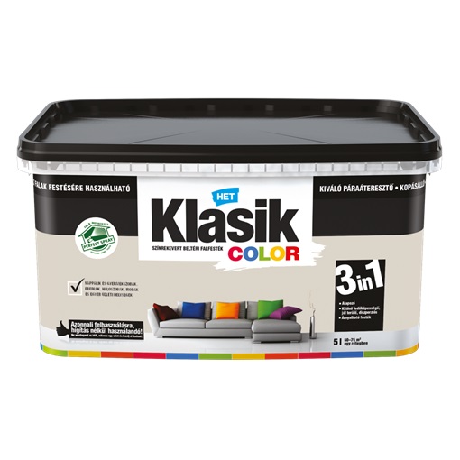 Het Klasik Color Falfesték Habos Kakaó 217  1 L
