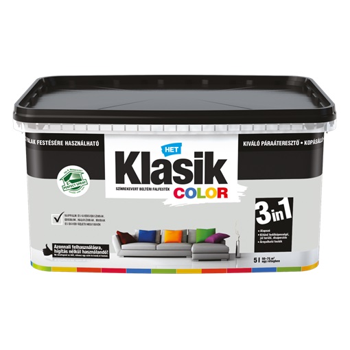 HET Klasik Color "lélegző" Falfesték Jégezüst 137   5 L