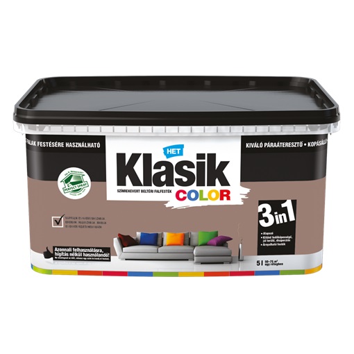 HET Klasik Color "lélegző" Falfesték Mézes Kakaó 257   2,5 L