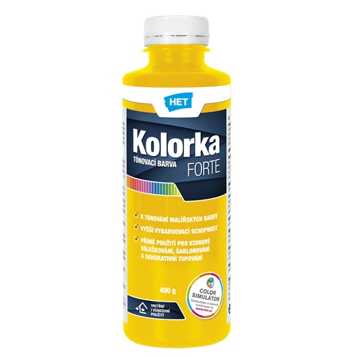 HET Kolorka Forte - Erős Színezőfesték Citromsárga 606 400 g