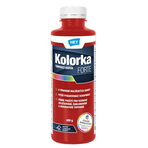 HET Kolorka Forte - Erős Színezőfesték Piros 846 400 g