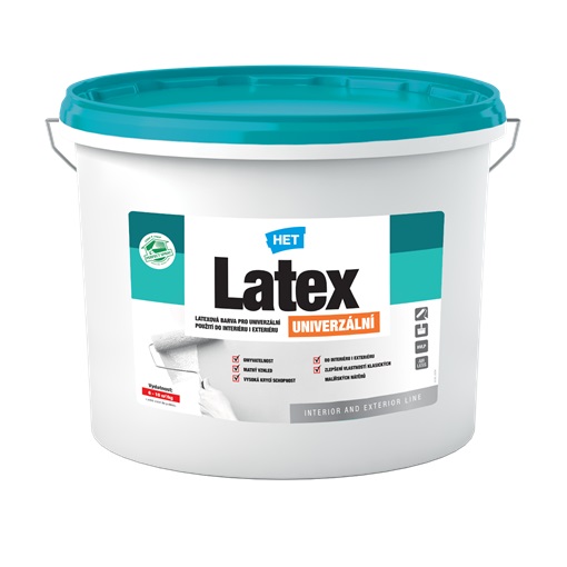 HET Latex Kül és Beltéri Festék Fehér 15 kg (~10 L)