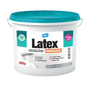 HET Latex Kül és Beltéri Festék Fehér  6 kg (~4 L)