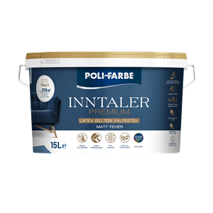 Inntaler Premium latex beltéri falfesték fehér 15 L