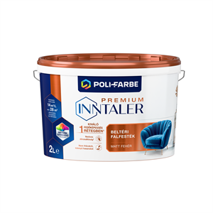 Inntaler Premium latex beltéri falfesték fehér  2 L