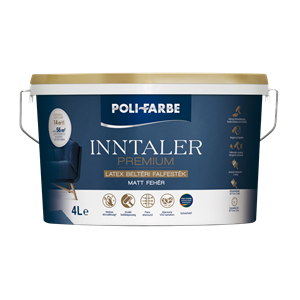 Inntaler Premium latex beltéri falfesték fehér  4 L