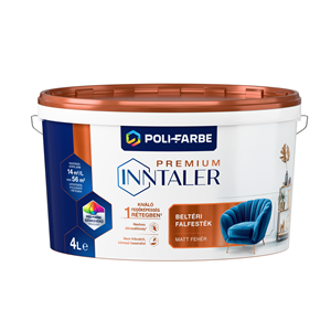 Inntaler Premium latex beltéri falfesték fehér  4 L