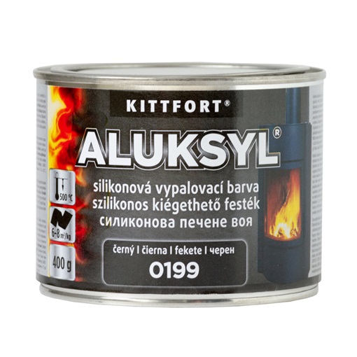 Kittfort Aluksyl hőálló 0199 fekete  400gr