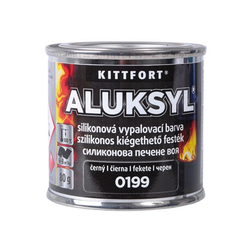 Kittfort Aluksyl hőálló 0199 fekete   80gr