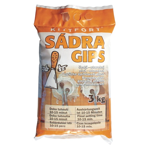 Stukatúr gipsz  3 kg Kittfort