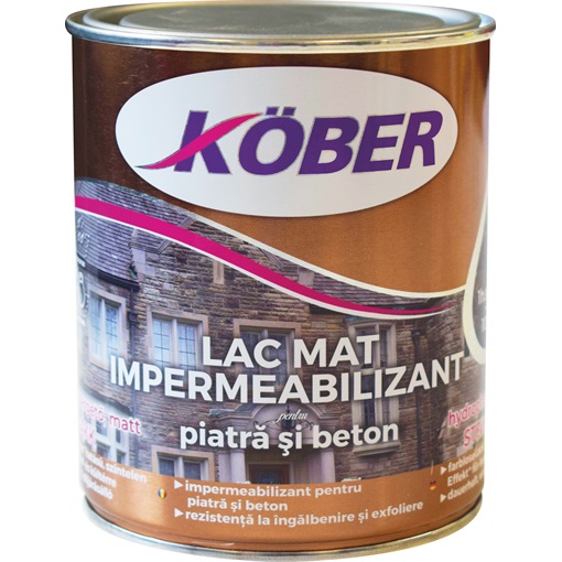 Köber Hydro-Stop víztaszító matt kőlakk színtelen 0,75 L  (L5050M)