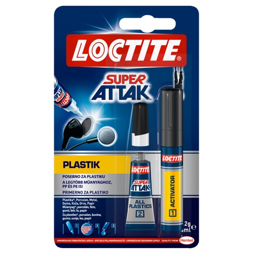 LOCTITE Super Attak/Bond PLASTIK  2 g + 4ml