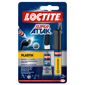 LOCTITE Super Attak/Bond PLASTIK  2 g + 4ml