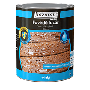 Lazurán aqua favédő lazúr 3:1 fehér 0,75 L