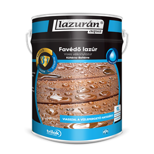 Lazurán aqua favédő lazúr 3:1 színtelen 9 L