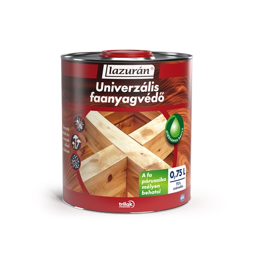 Lazurán univerzális faanyagvédőszer 0,75 L (oldószeres)